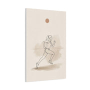 Minimal Marathon Runner Sports Wall Art & Canvas Print