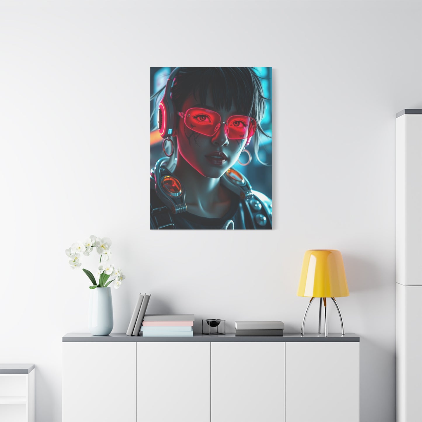 Vision Cyberpunk Art Art Wall Art & Canvas Print