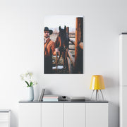Ranch Fence Cowboy Wall Art & Canvas Print