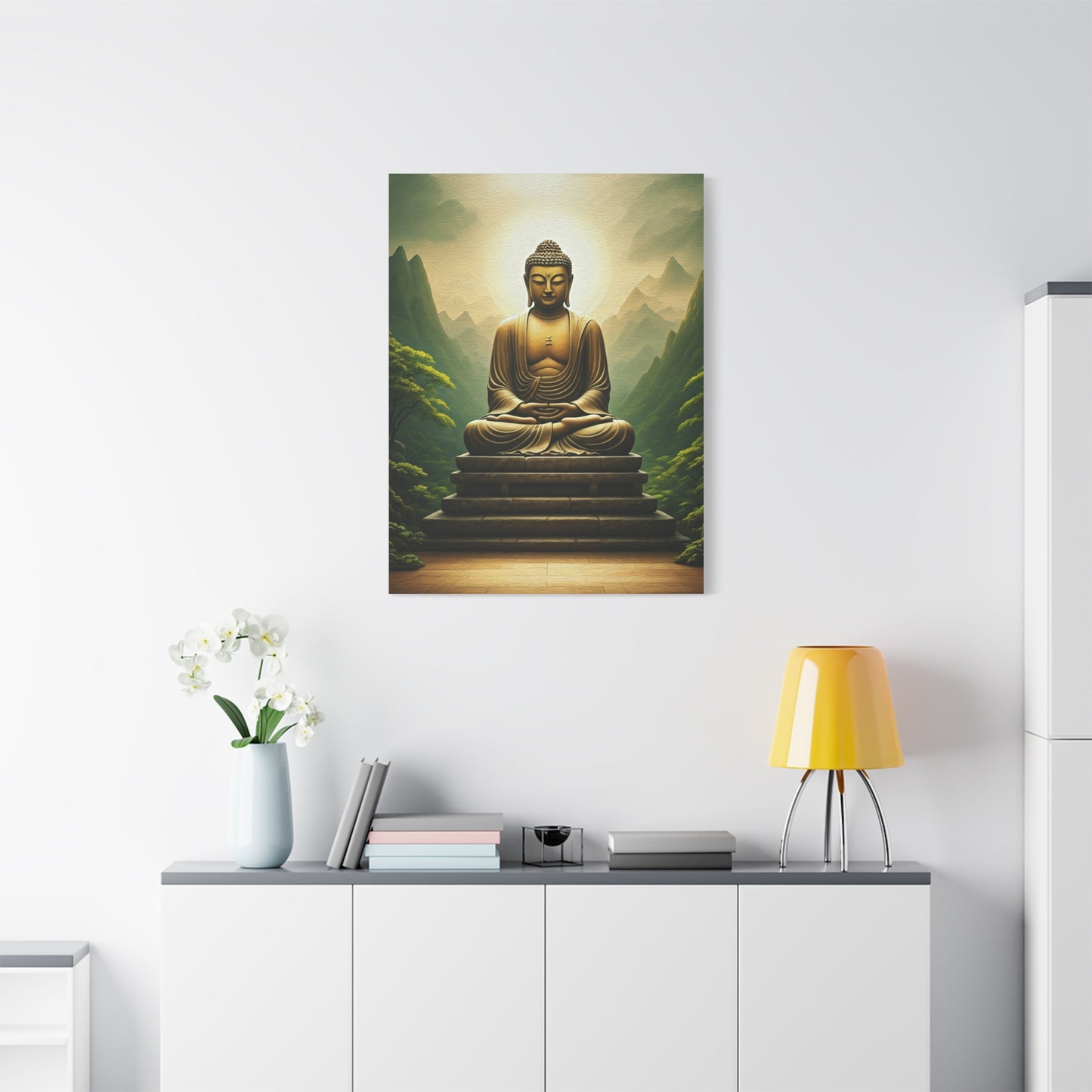Sacred Mountain Buddha Serenity Wall Art & Canvas Prints