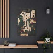 Strategic Pathway Abstract Composition Wall Art & Canvas Print
