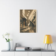 Sculptural Staircase Modernist Interior Wall Art & Canvas Print