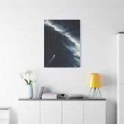 Aerial Navy Ocean Wave Perspective Wall Art & Canvas Print