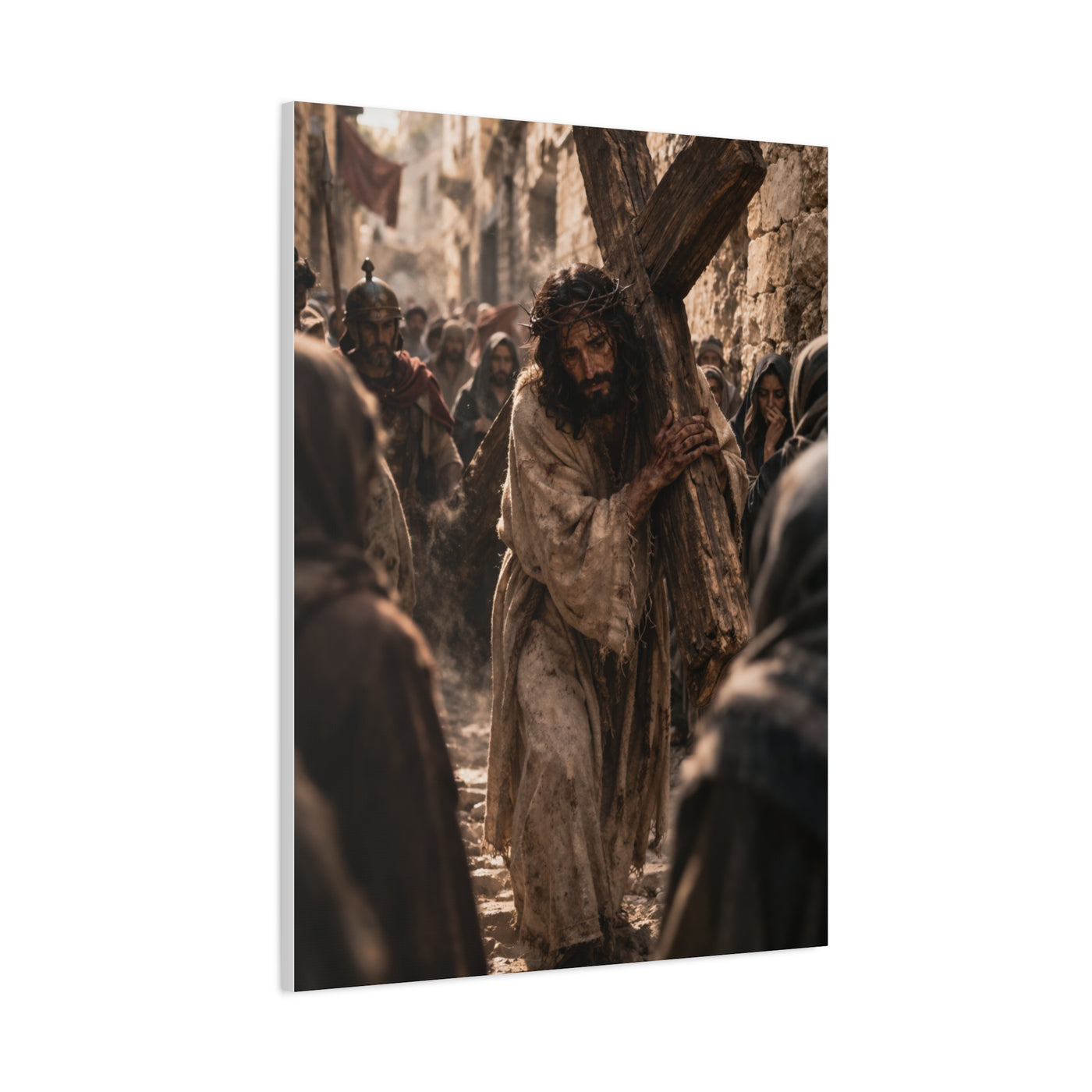 Jesus Carrying the Cross Sacred Path Wall Art & Canvas Print