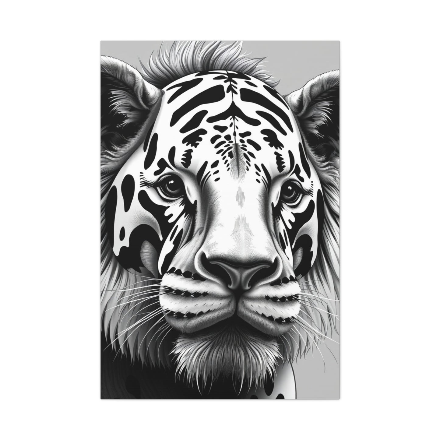 Black and White Illustrations Art Supreme Canvas Wall Art & Canvas Print