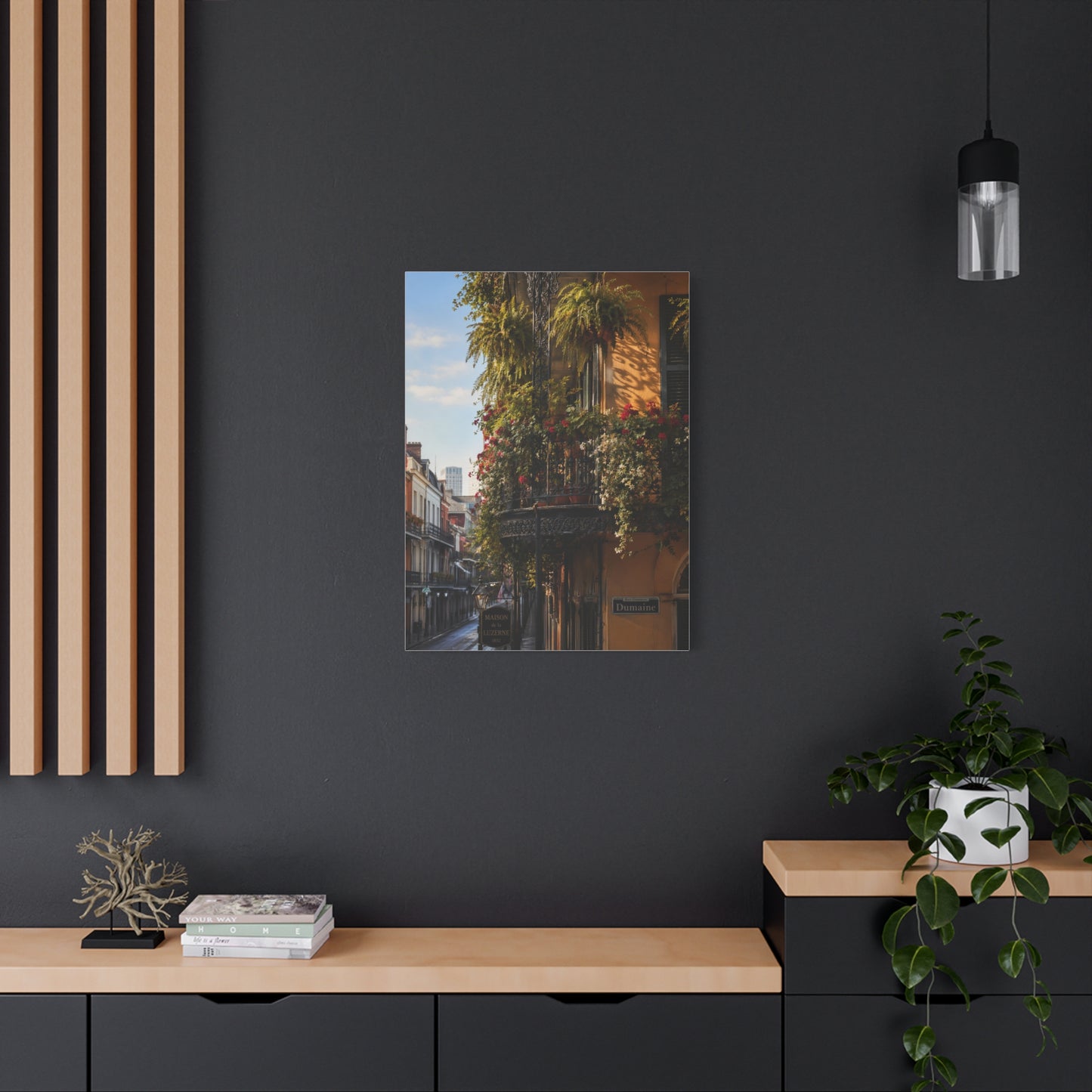 French Quarter Balcony Floral Detail Wall Art & Canvas Print