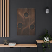 Architectural Wood Wave Panel Geometry Wall Art & Canvas Print