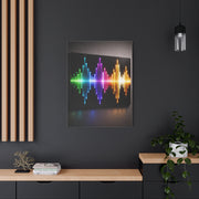 Neon Equalizer Light Spectrum Wall Art & Canvas Print