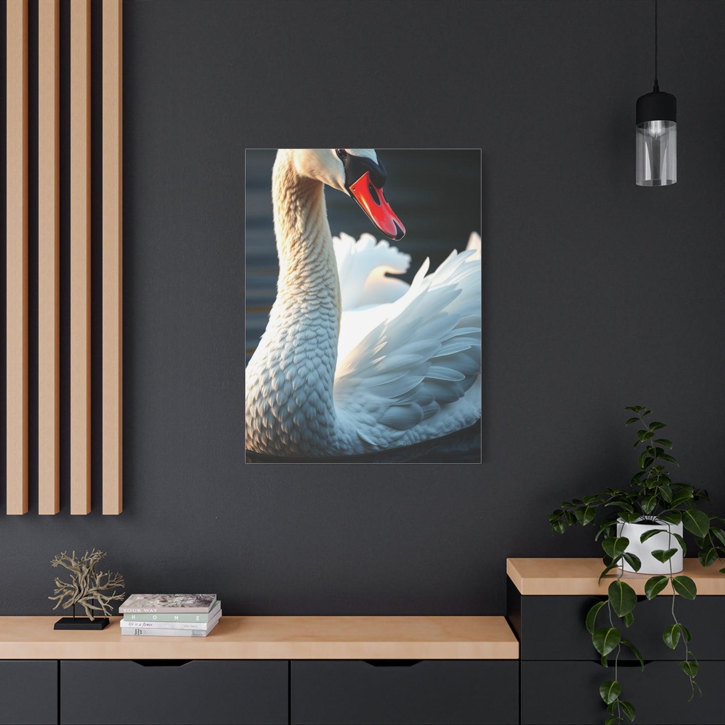 Swan Art Supreme Canvas Wall Art & Canvas Print