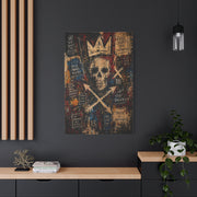 Crowned Skull Rebellion Street Wall Art & Canvas Print