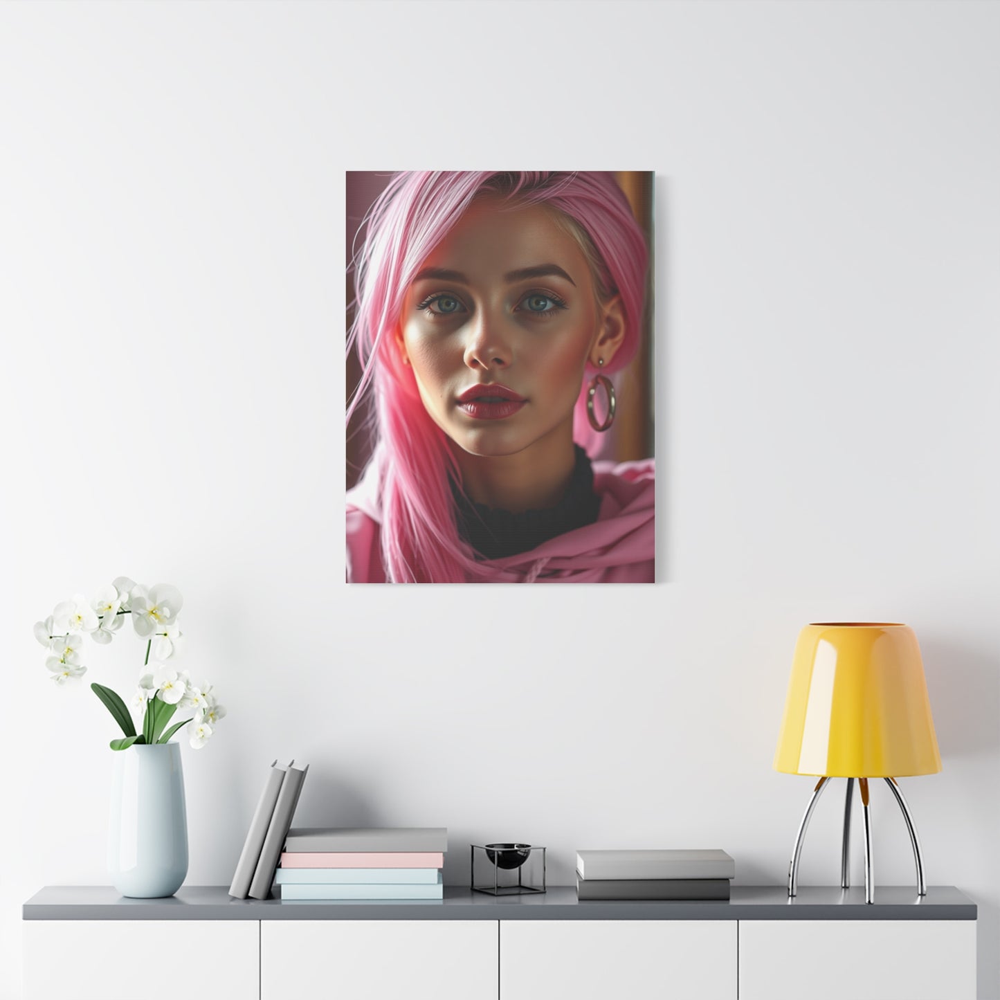 Magenta Harmony Wall Artwork Wall Art & Canvas Print