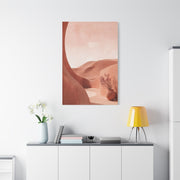 Terracotta Pink Desert Abstraction Wall Art & Canvas Print