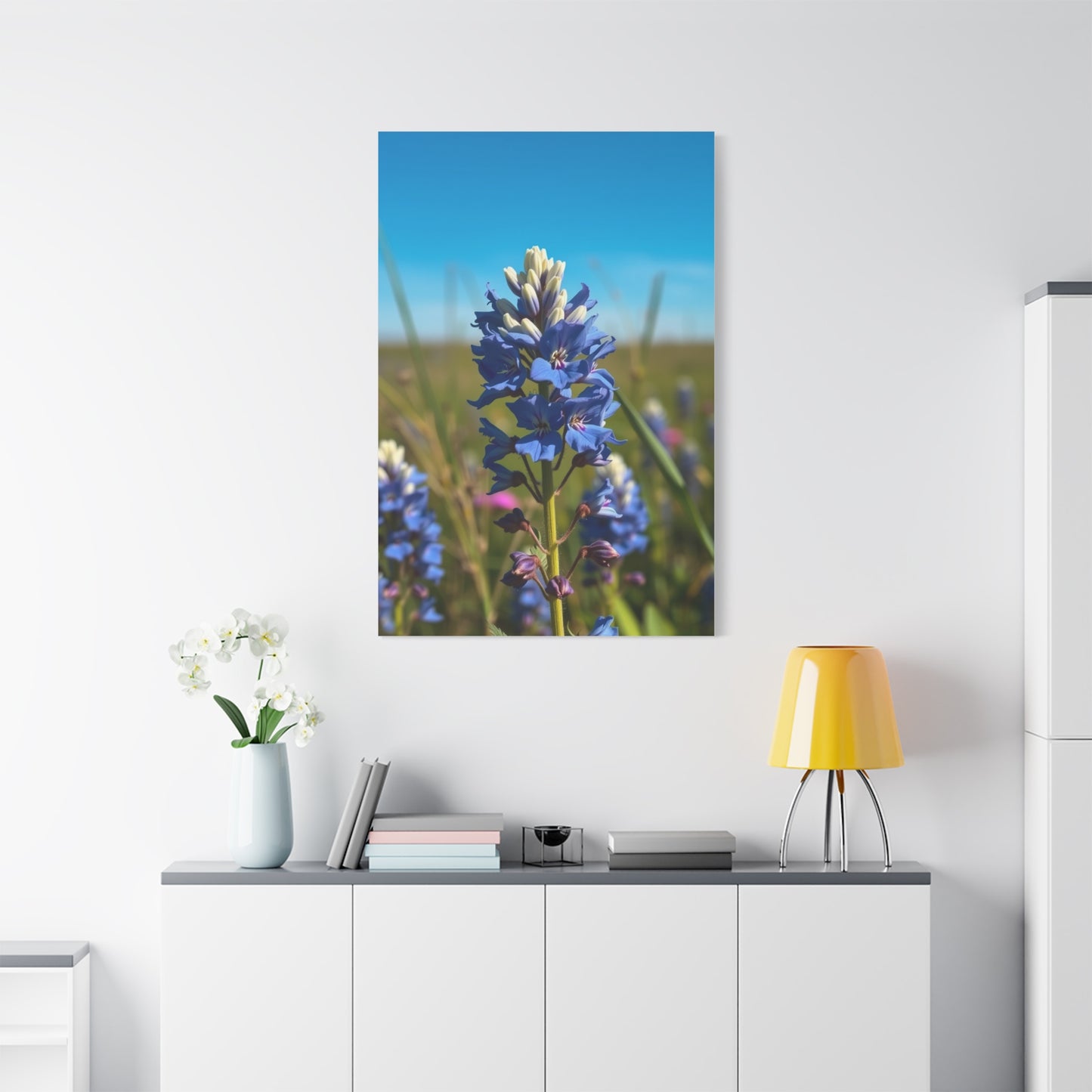Bluebonnet Flower Art Premium Gallery Wall Art & Canvas Print