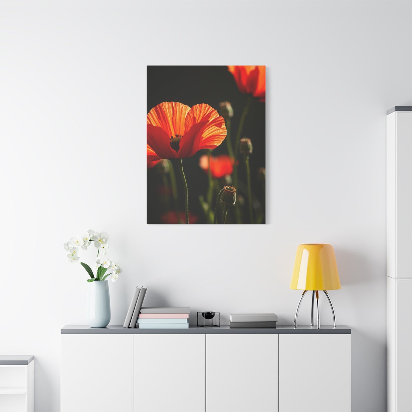 Poppy Flower Art Luxury Canvas Wall Art & Canvas Print