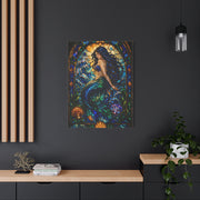 Stained Glass Ocean Siren Wall Art & Canvas Print