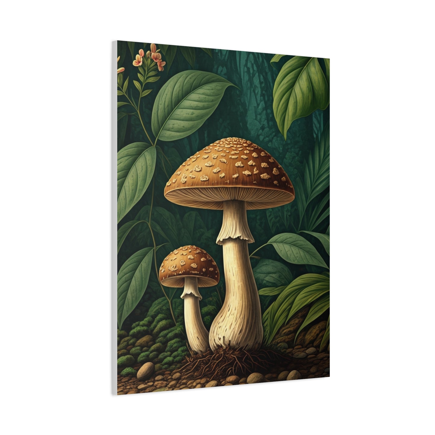 Forest Mushroom Illustration Wall Art & Canvas Prints