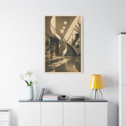 Sculptural Staircase Modernist Interior Wall Art & Canvas Print