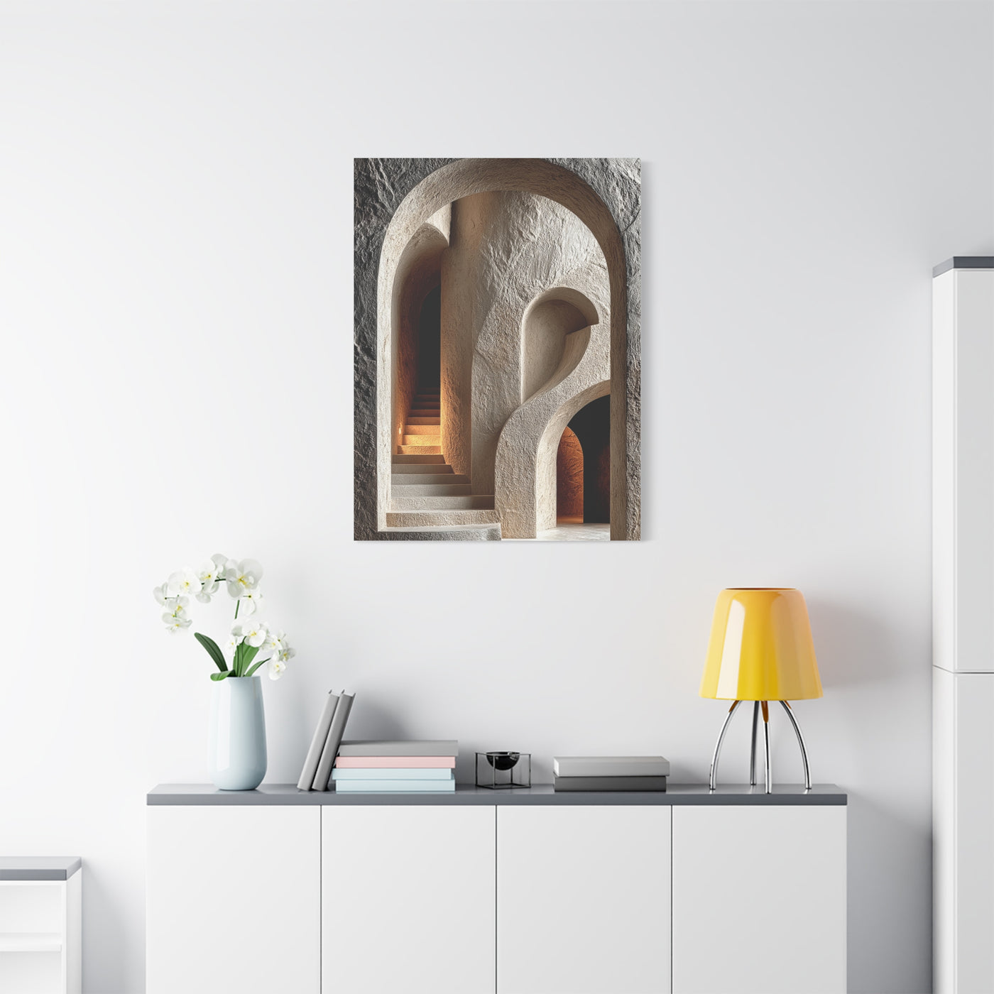 Sculptural Archway Minimalism Wall Art & Canvas Print