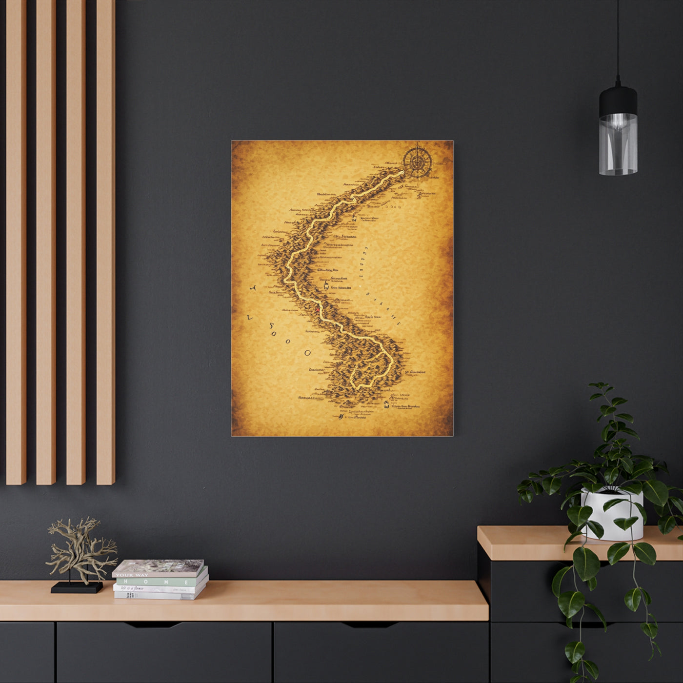 Vintage Serpent River Map Wall Art & Canvas Prints