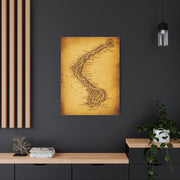 Vintage Serpent River Map Wall Art & Canvas Prints