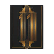Art Deco Eleven Luxe Number Wall Art & Canvas Prints
