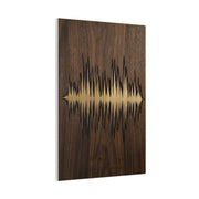 Personalized Soundwave Engraved Wood Wall Art & Canvas Print