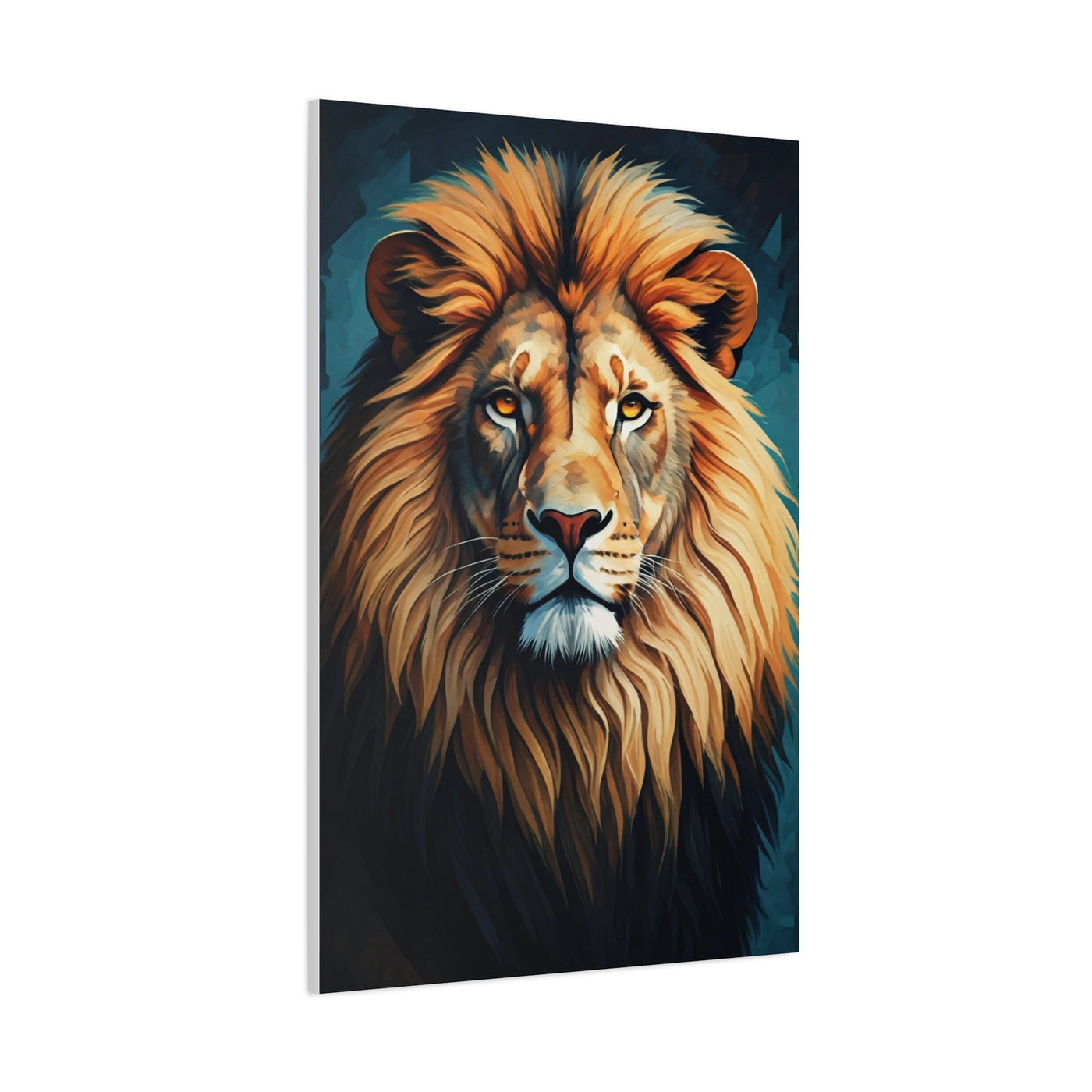 Majestic Golden Mane Lion Wall Art & Canvas Print
