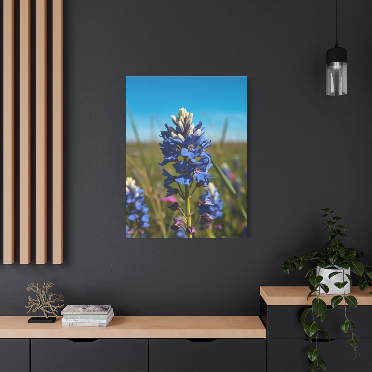 Bluebonnet Flower Art Premium Gallery Wall Art & Canvas Print