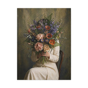 Concealed Identity Floral Portrait Wall Art & Canvas Print