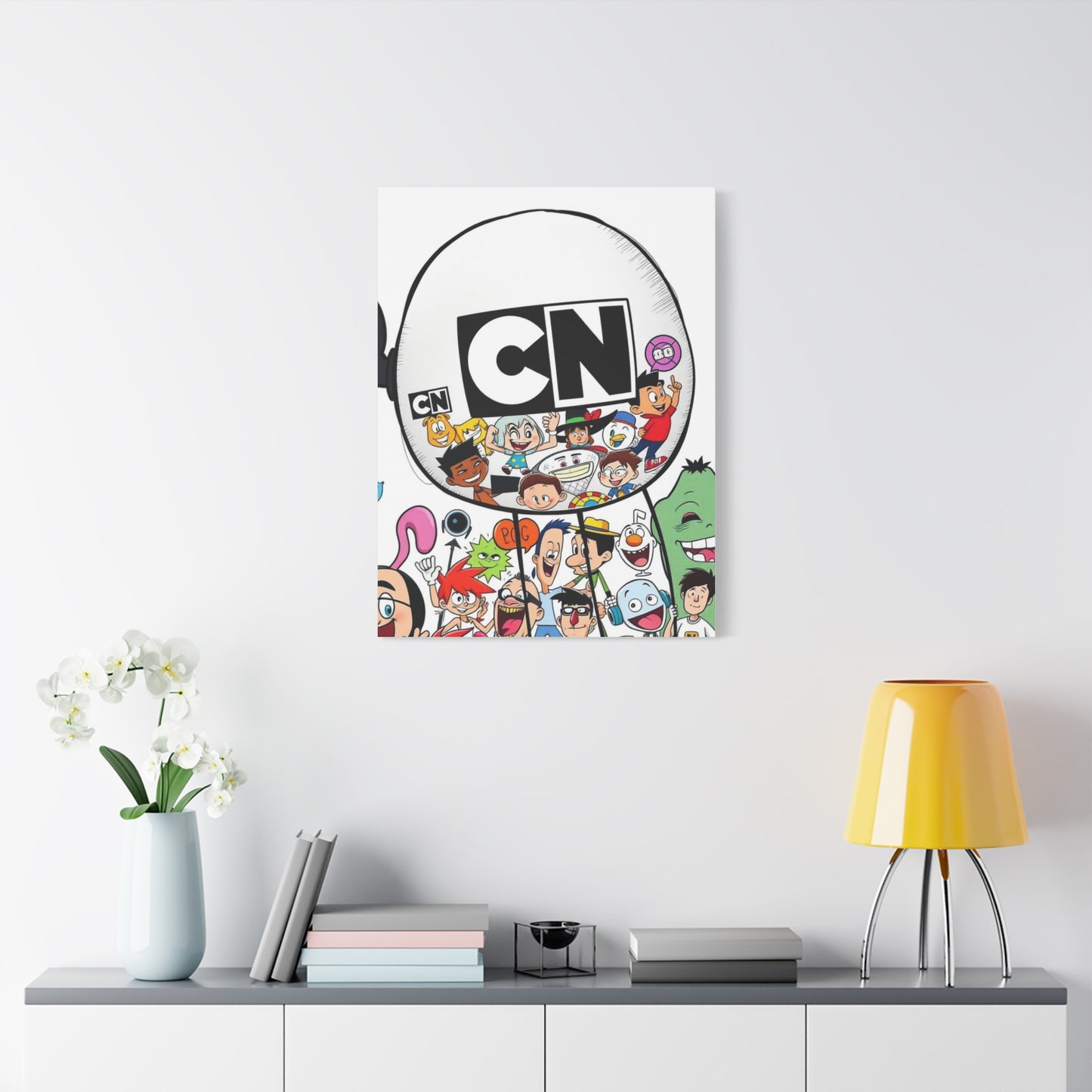 Elegant Cartoon Kaleidoscope Wall Art & Canvas Print