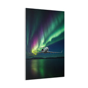 Northern Lights Jet Flight Wall Art & Canvas Prints