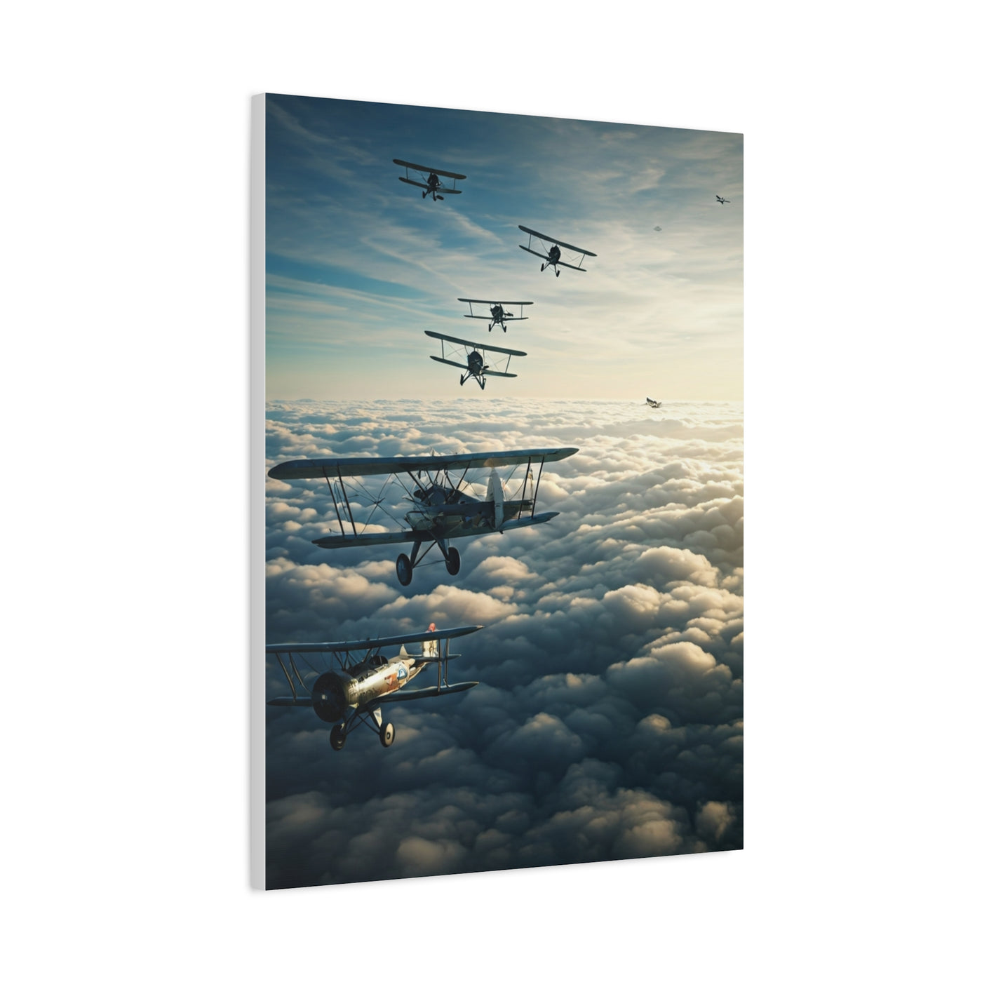Vintage Biplane Squadron Flight Wall Art & Canvas Prints