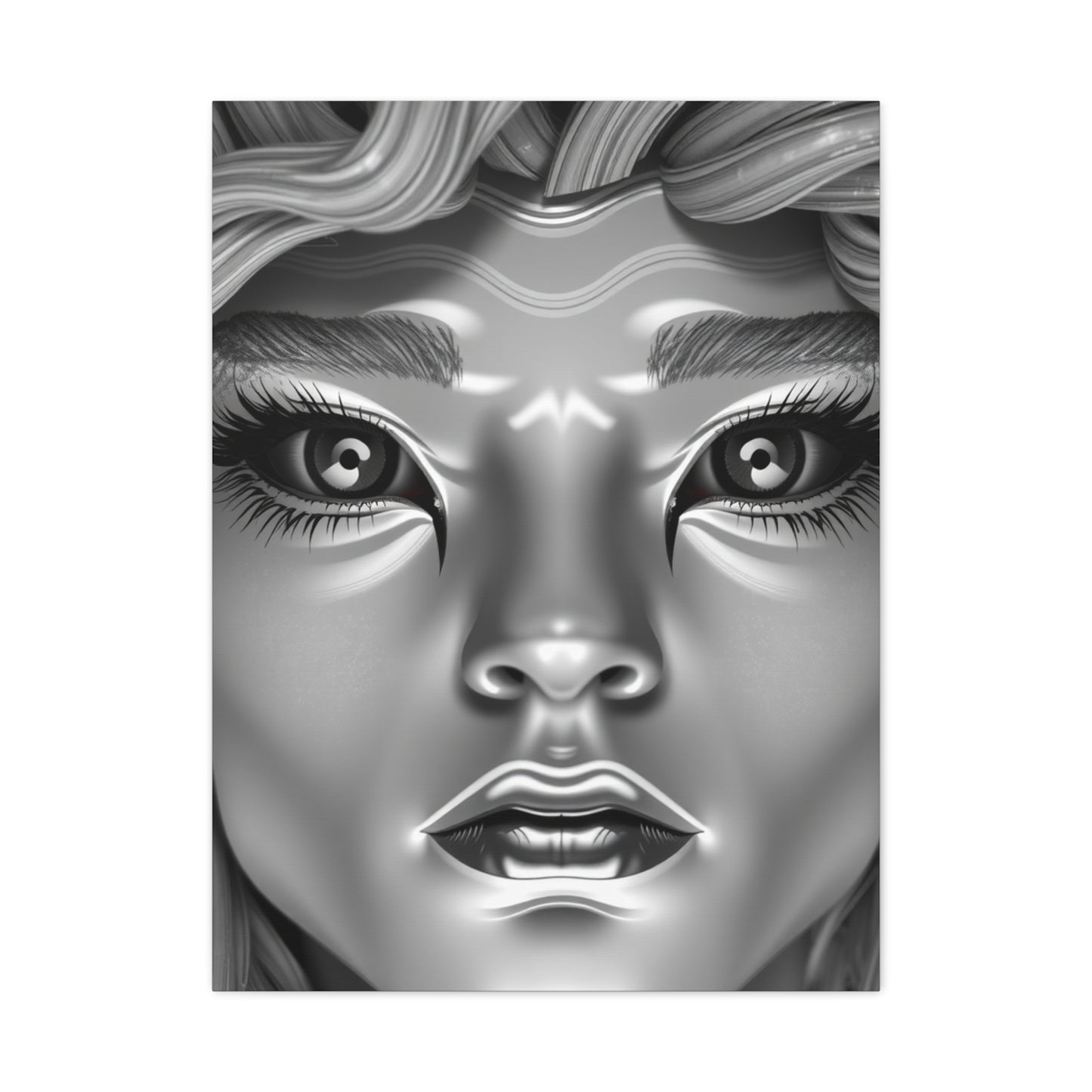 Premium Gray & White Art Supreme Canvas Gallery Wall Art & Canvas Print