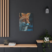 Rain-Soaked Fox Twilight Portrait Wall Art & Canvas Print