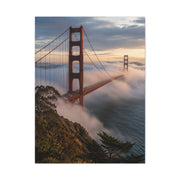 Golden Gate Bridge Through Morning Fog Wall Art & Canvas Print