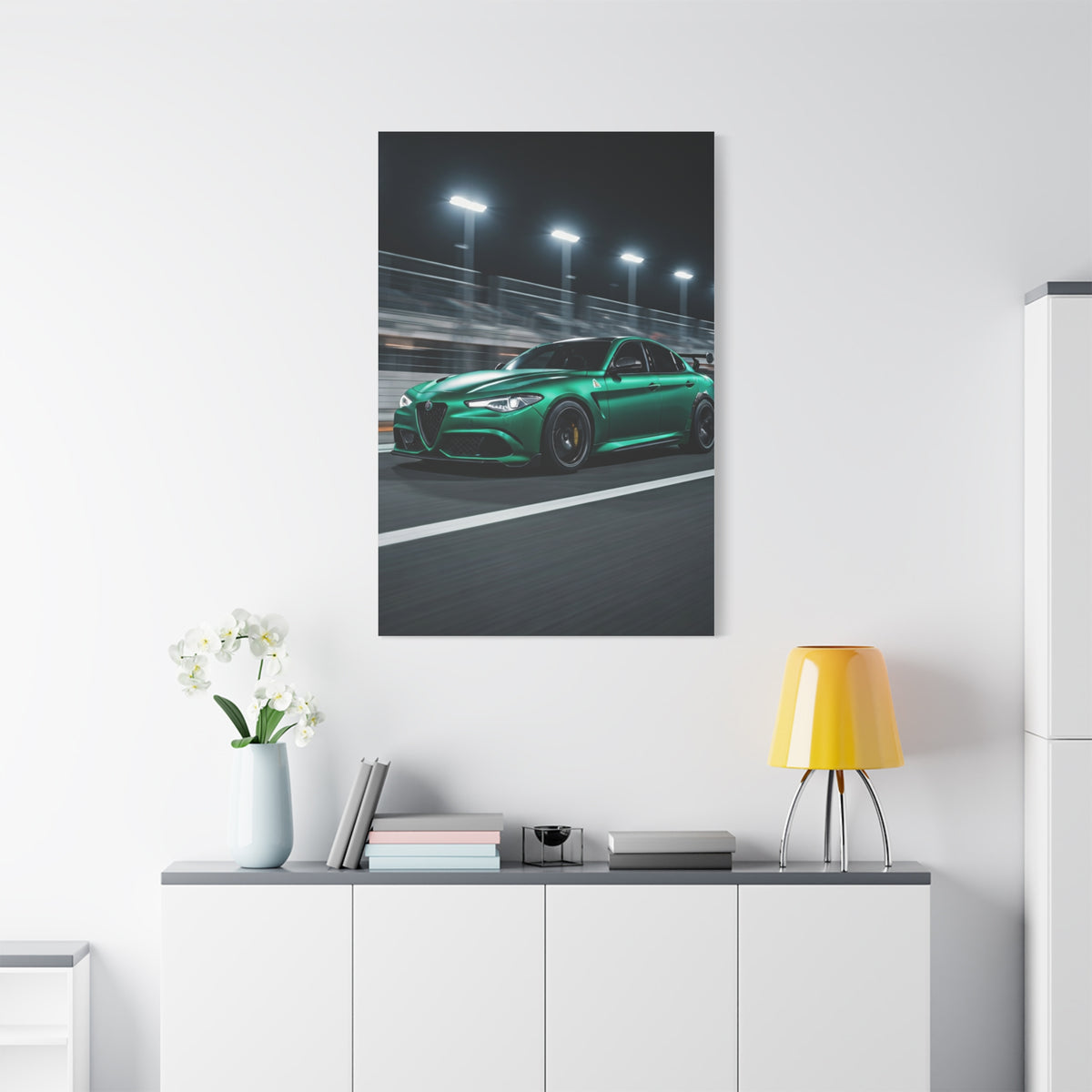 Alfa Romeo Giulia Quadrifoglio Night Circuit Stance Wall Art & Canvas Prints