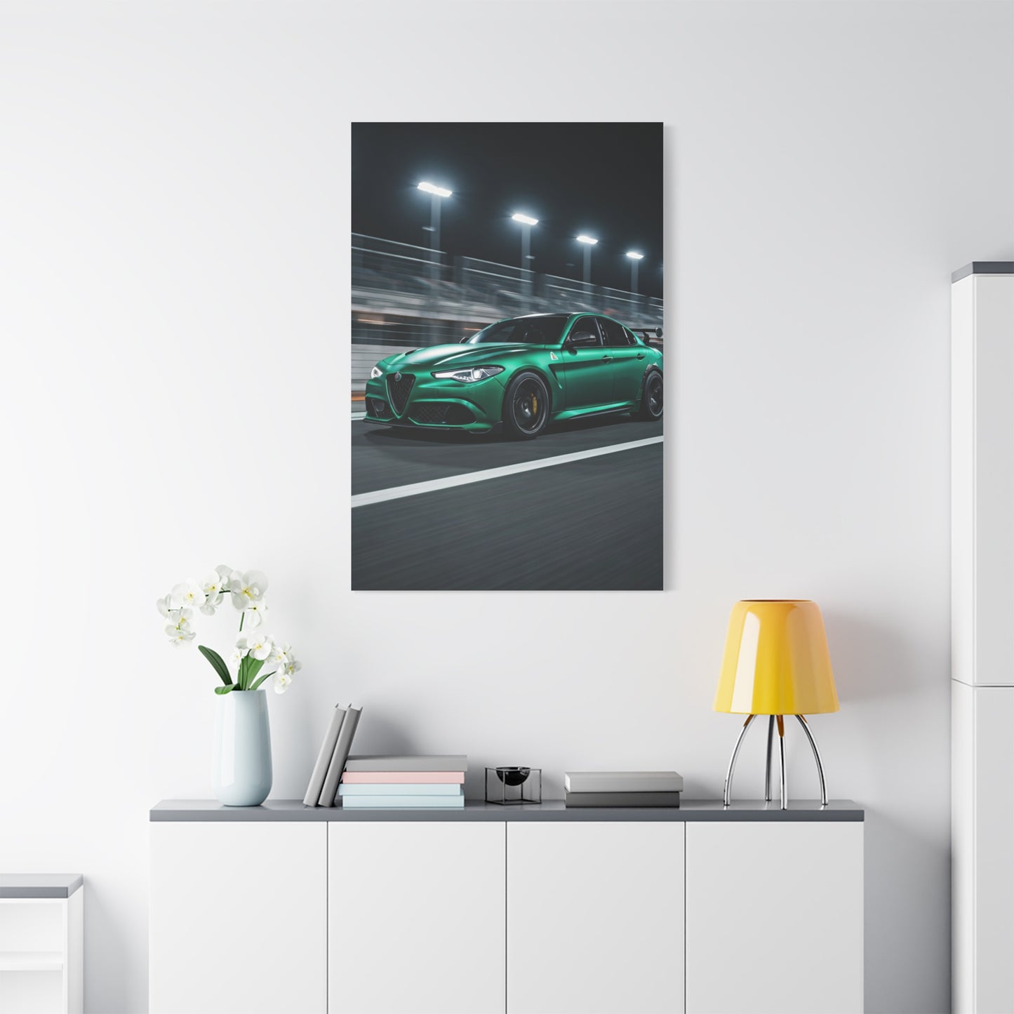 Alfa Romeo Giulia Quadrifoglio Night Circuit Stance Wall Art & Canvas Prints