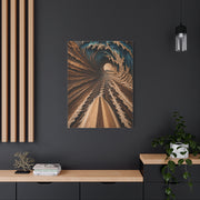 Wooden Barrel Tunnel Surf View Wall Art & Canvas Print