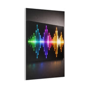 Neon Equalizer Light Spectrum Wall Art & Canvas Print