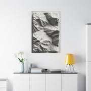 Sculpted Topographic Relief Wall Art & Canvas Print