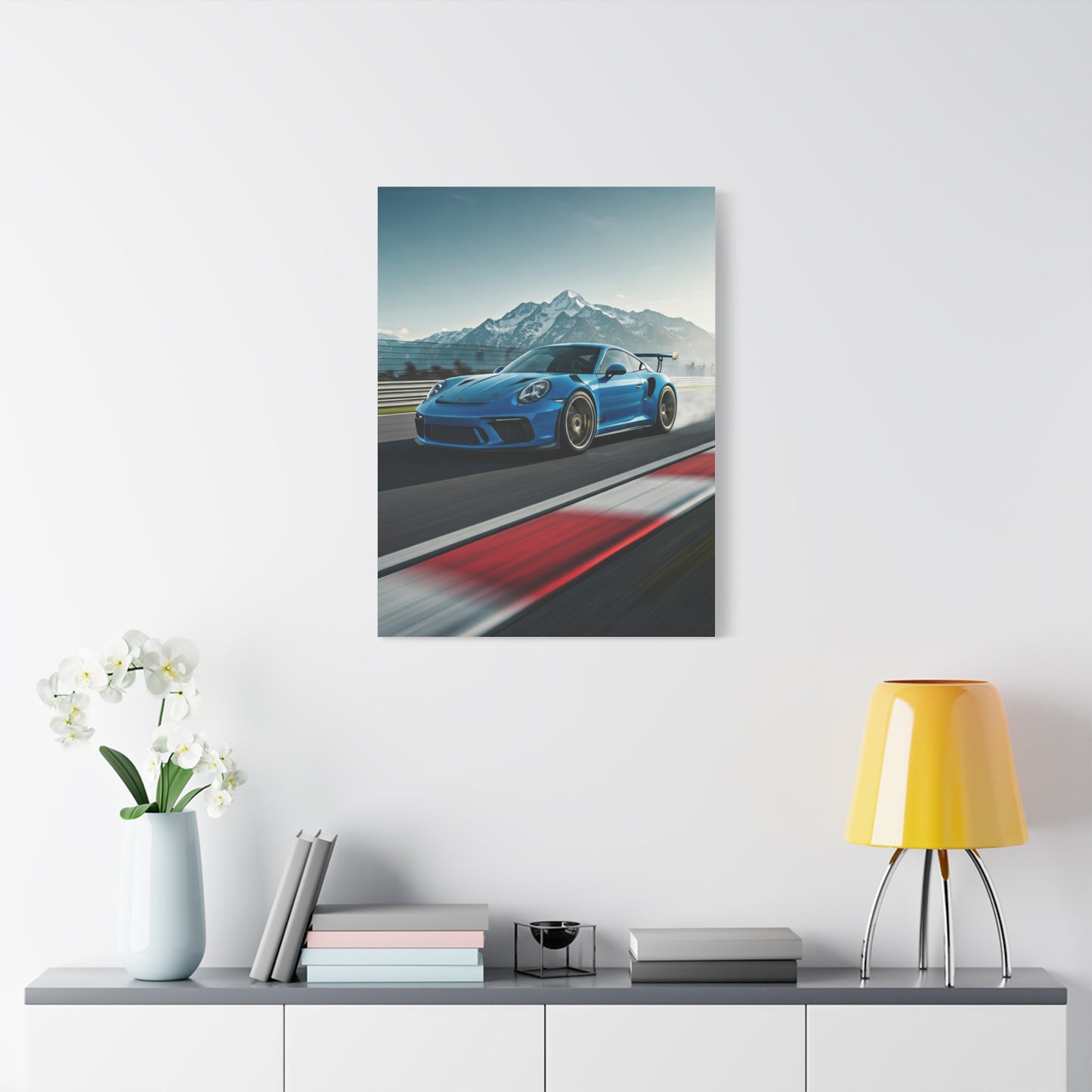 2019 Porsche 911 Alpine Circuit Attack Wall Art & Canvas Prints