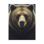 Vibrant Artistic Grizzly Portrait Wall Art & Canvas Prints