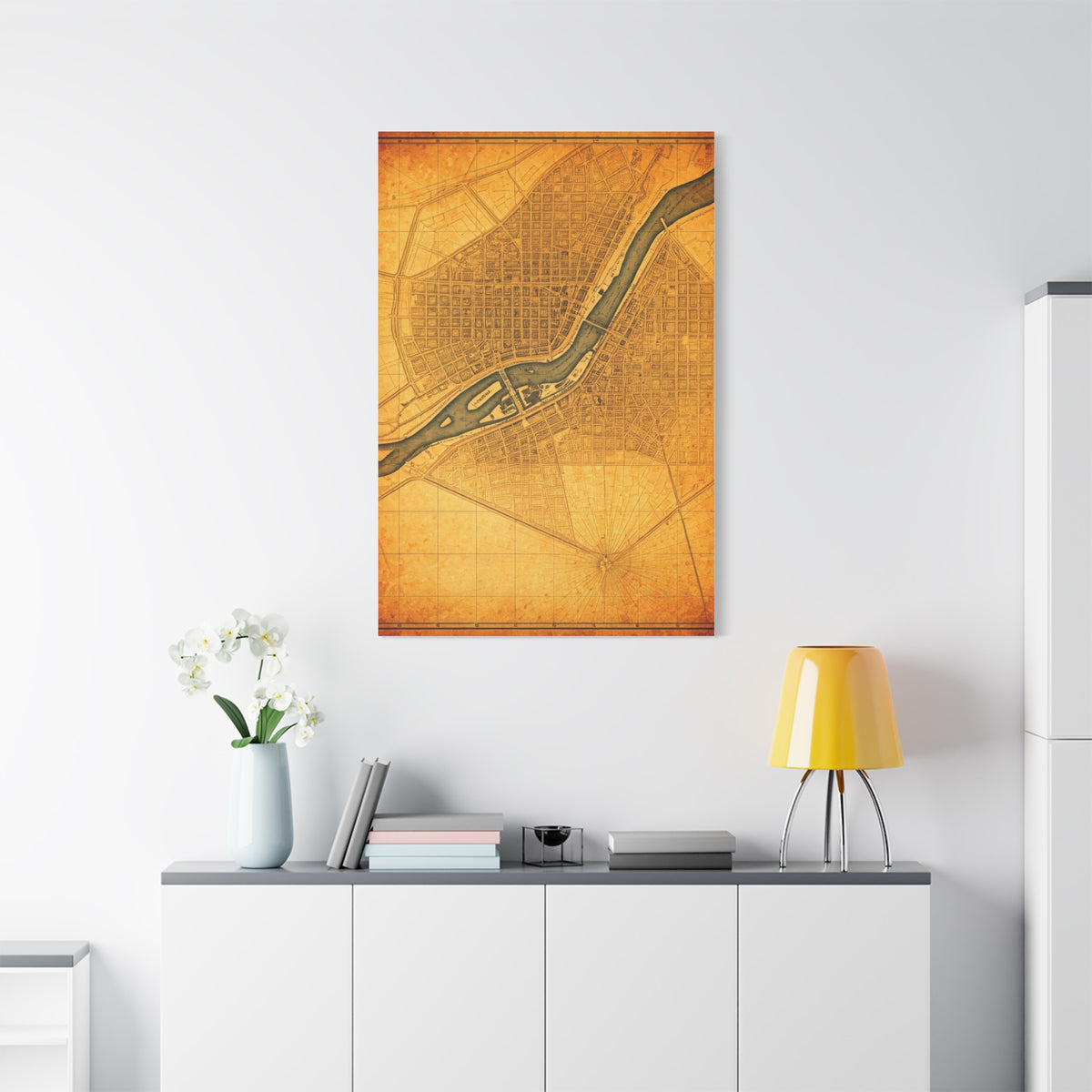 United Kingdom Vintage Map Print Wall Art & Canvas Prints