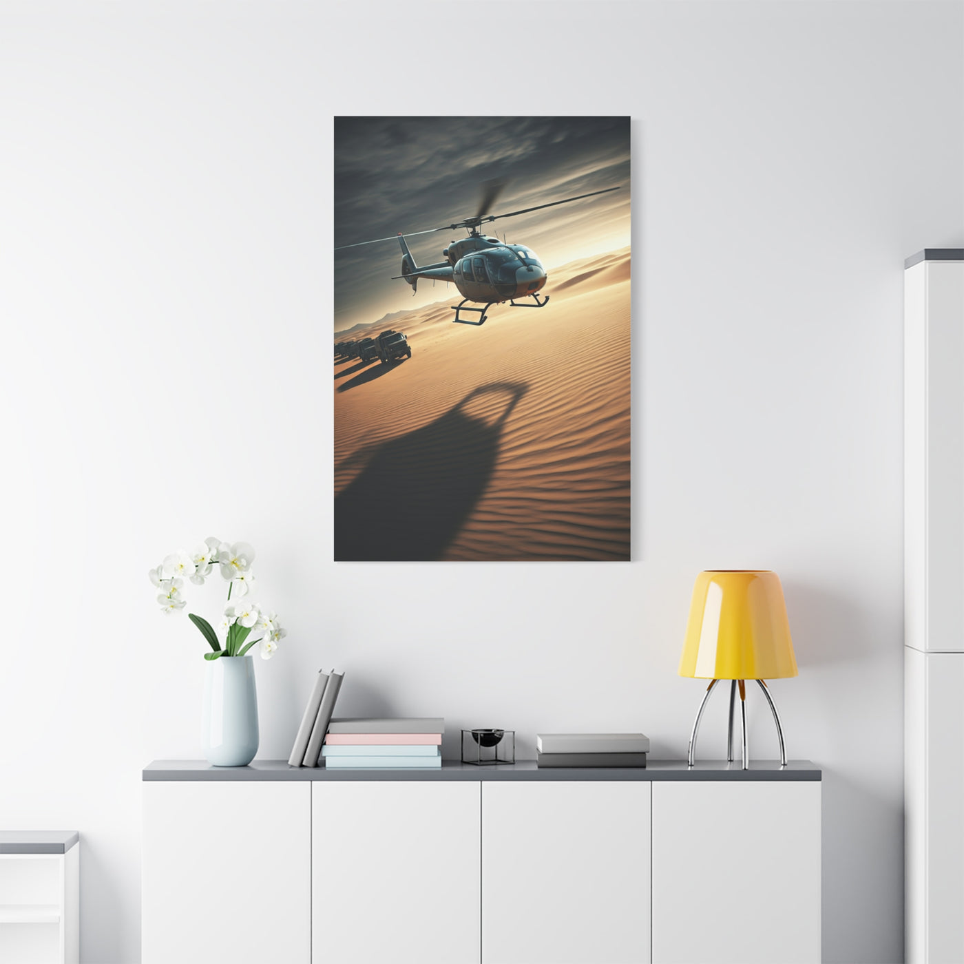 Desert Helicopter Expedition Wall Art & Canvas Prints