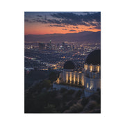 Los Angeles Skyline from Griffith Observatory Wall Art & Canvas Print