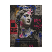 Graffiti Apollo Bust Rebellion Street Wall Art & Canvas Print