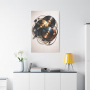 Abstract Vinyl Orbit Sculpture Wall Art & Canvas Print