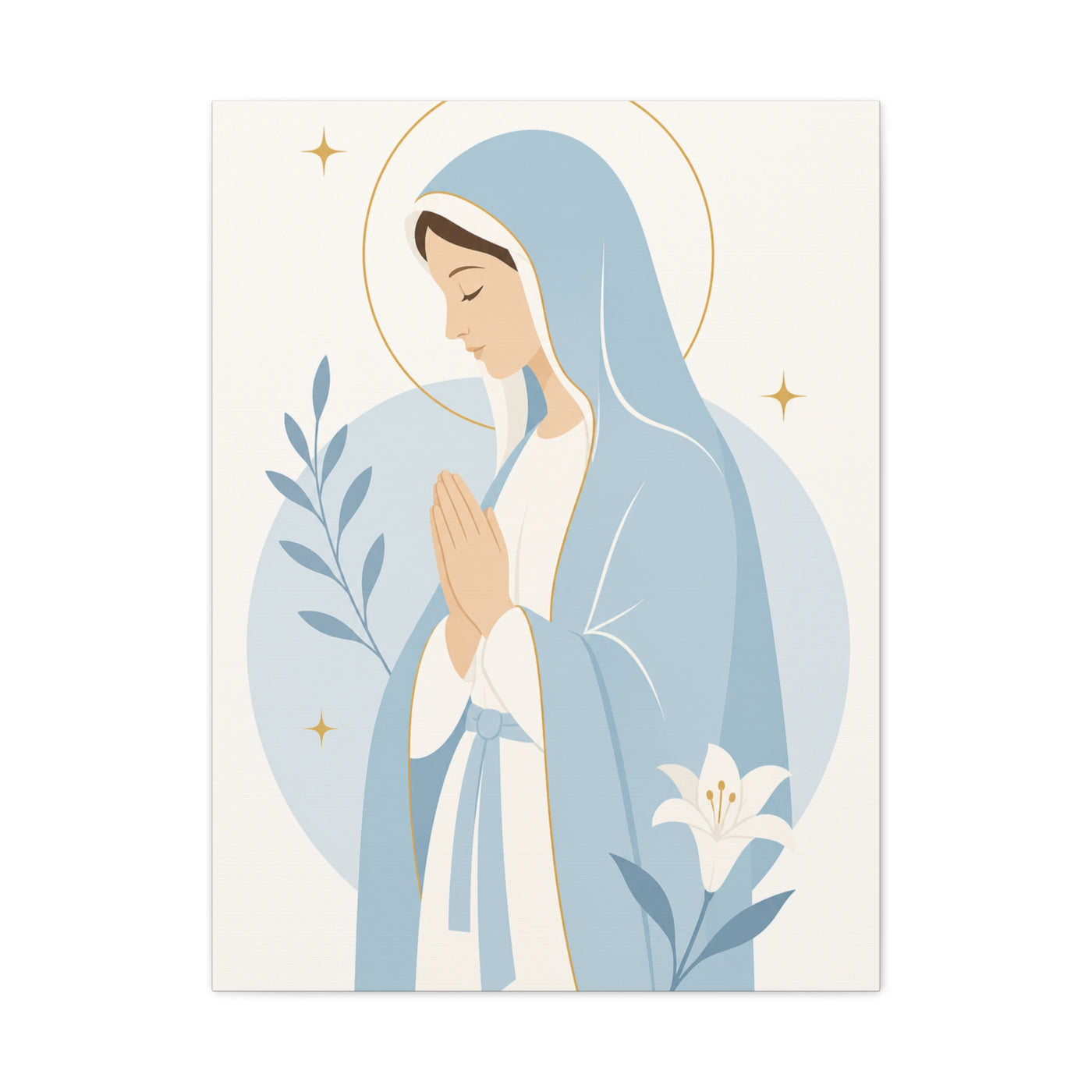 Minimalist Modern Mary Wall Art & Canvas Print