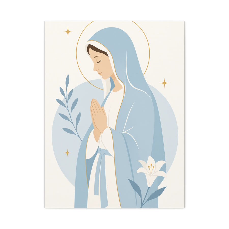 Minimalist Modern Mary Wall Art & Canvas Print