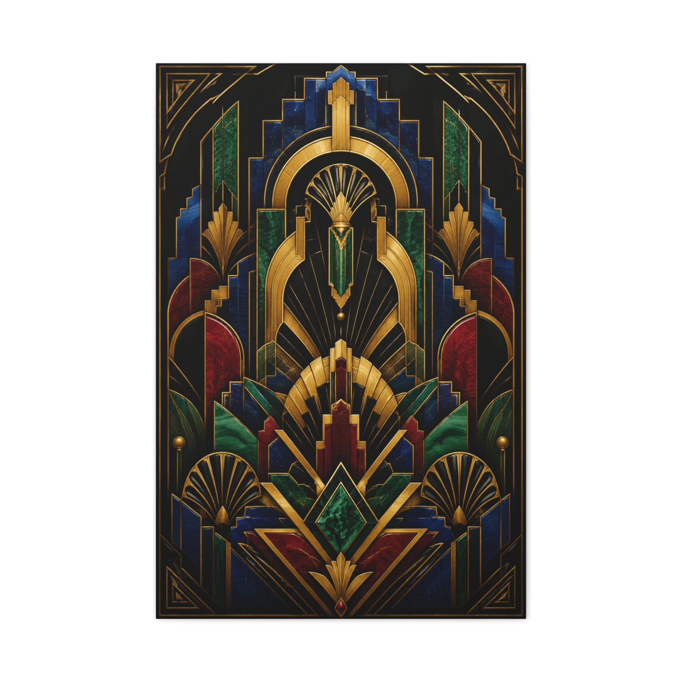 Neo Art Deco Jewel Geometry Wall Art & Canvas Print